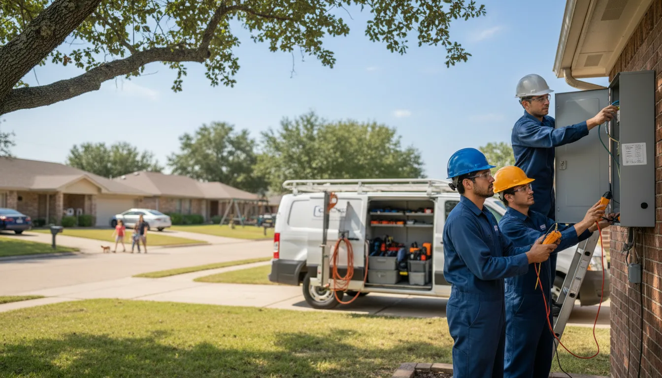 Certified electrician providing emergency electrical services in Francisco, IN